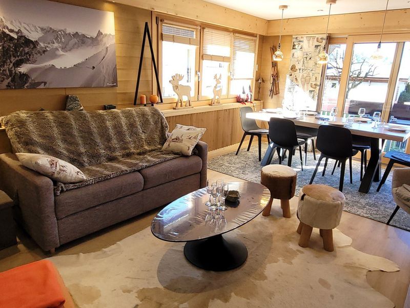 Appartement T3 rénové, centre Les Gets, proche pistes, 6 pers, balcon, parking, équipements complets - Les Gets