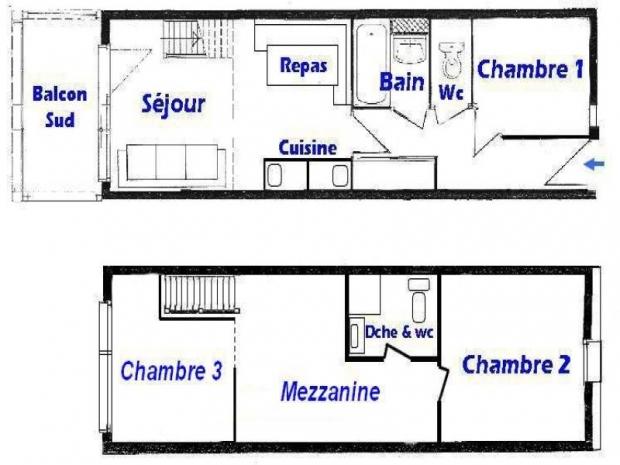 Appartement Village 3 - Les Saisies