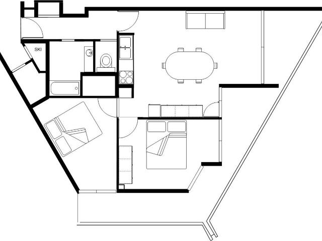 Appartement Chamrousse, 3 pièces, 6 personnes - Chamrousse