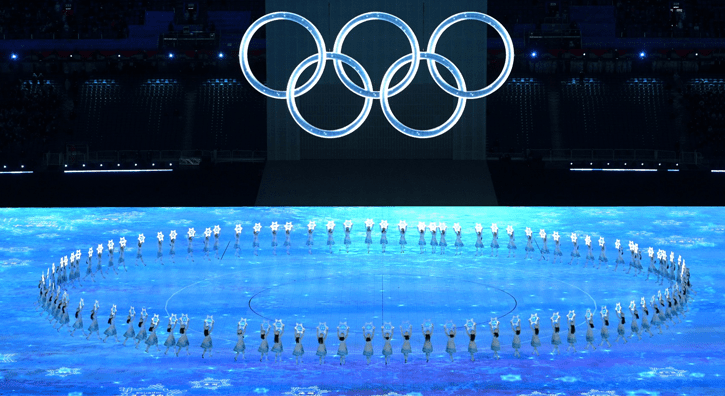 Ouverture des jeux olympiques d'hiver à Pékin