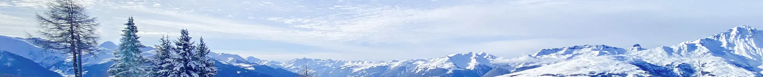 paysage de montagnes enneigées