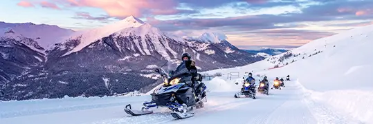 Une activité en moto neige