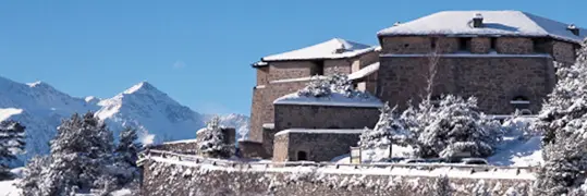 Logement enneigé dans la station d'Aussois