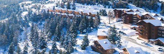 Vue aérienne de la station de ski Superdévoluy