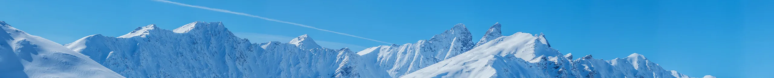 Vue sur les montagnes enneigées