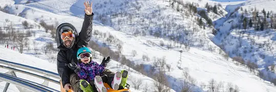 Activité de glisse en famille