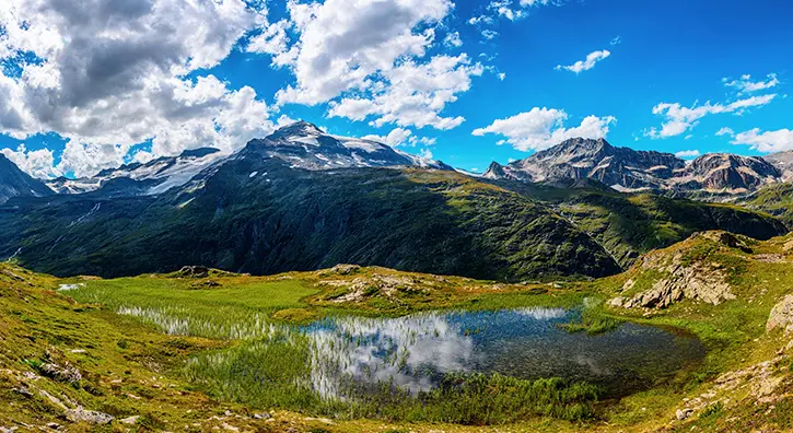 Vue sur un paysage de la Vanoise
