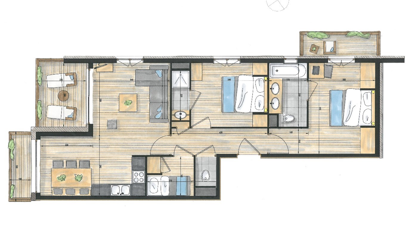 Appartement Aspen Lodges AP-ASPENA11 - Courchevel 1650