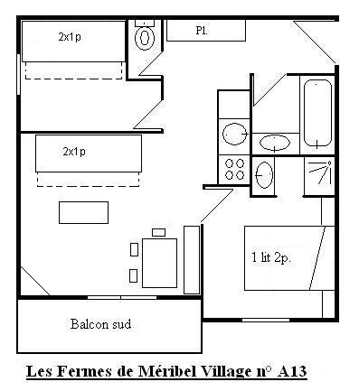 Appartement Fermes De Meribel Village MRB280-A13 - Méribel Village 1400