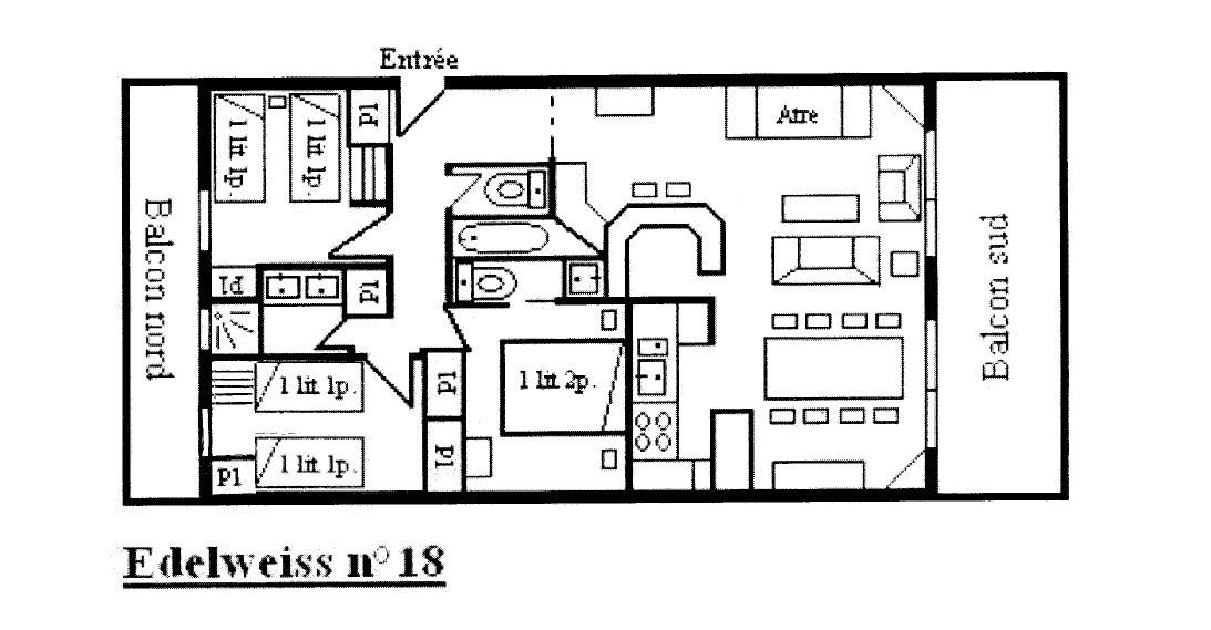 Appartement Edelweiss MRB250-018 - Méribel Centre 1600 