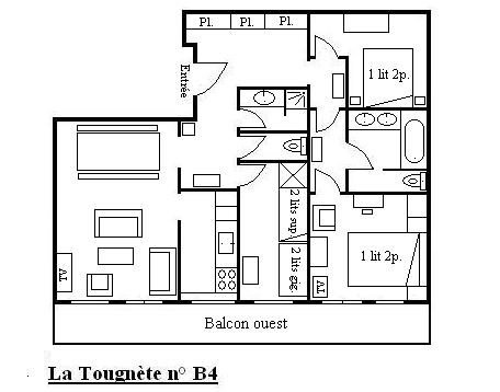 Appartement Tougnete MRB680-B04 - Méribel Centre 1600 