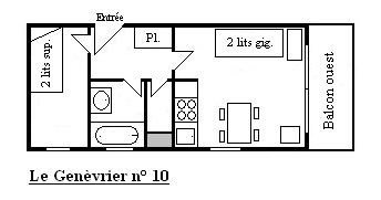 Appartement Genevrier MRB320-010 - Méribel Centre 1600 