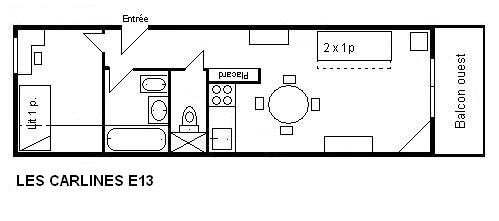 Appartement Carlines MRB080-E13 - Méribel Centre 1600 
