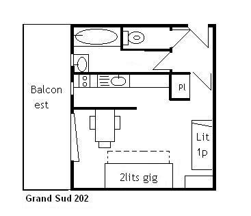 Appartement Grand Sud MRB340-202 - Méribel Centre 1600 