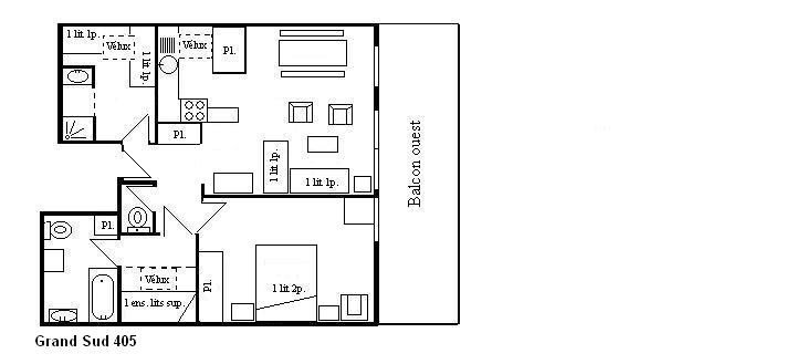 Appartement Grand Sud MRB340-405 - Méribel Centre 1600 