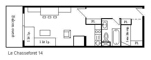 Appartement Chasseforet MRB140-014 - Méribel Centre 1600 