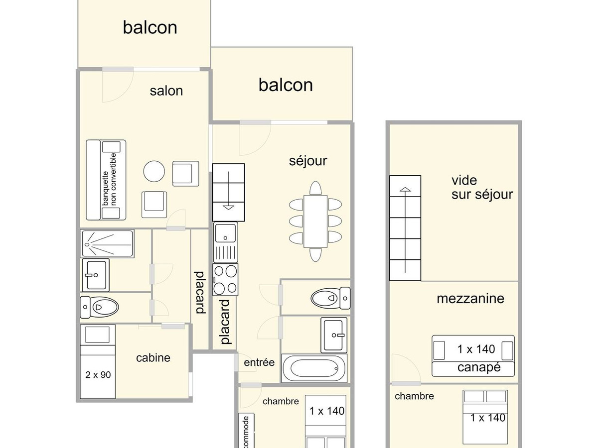 Appartement Les Saisies, 4 pièces, 8 personnes - Les Saisies