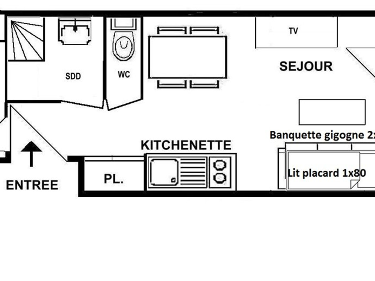 Appartement Les Saisies, 1 pièce, 5 personnes - Les Saisies