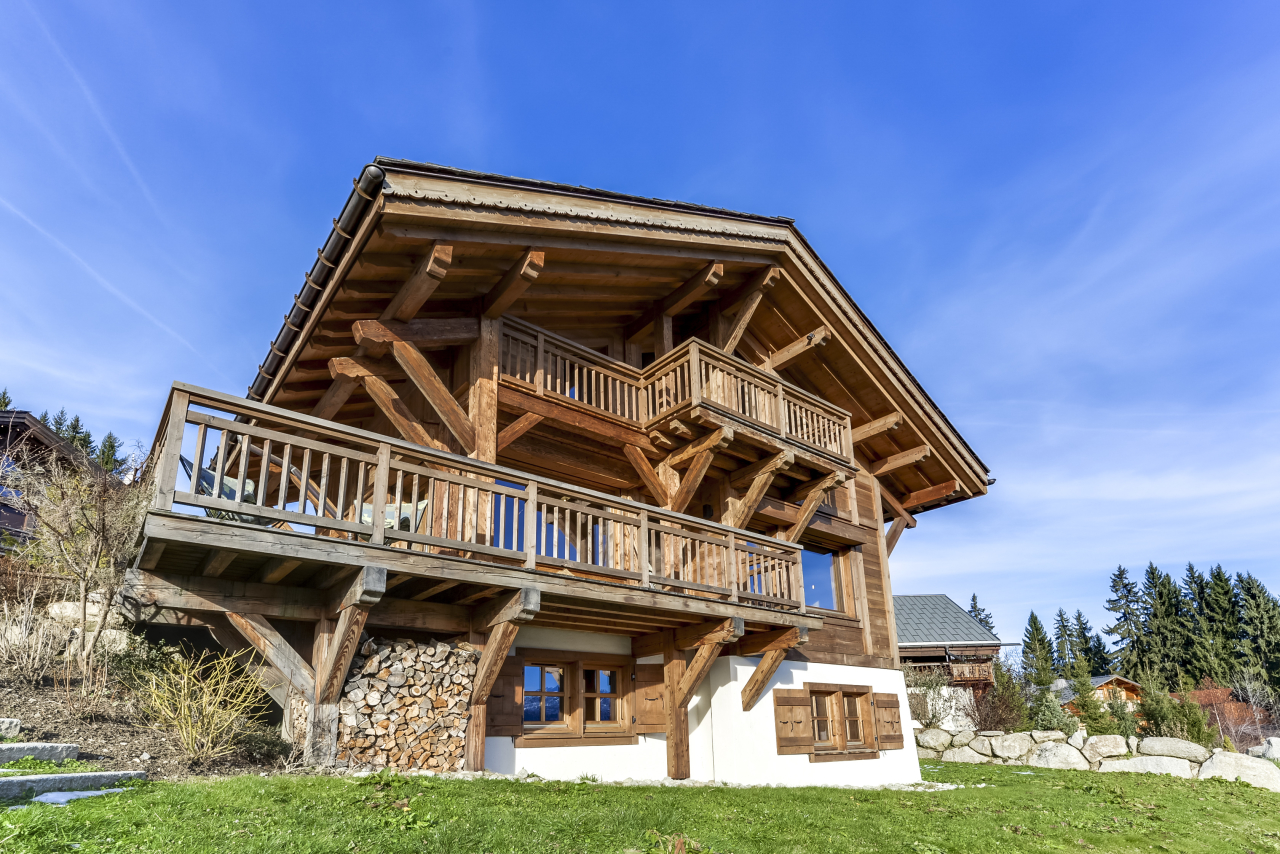 Magnifique chalet avec vue sur le Mont Blanc - Combloux
