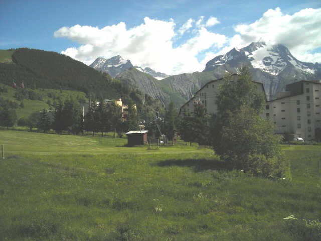 zzz Vue Arrivée des pistes VIK 23 - Viking 23044 - Les Deux Alpes Venosc