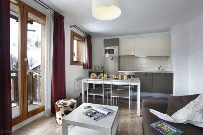 2 Pièces 2/4 personnes - Résidence Vacanceole Au Cœur des Ours 3* - Les Deux Alpes Centre