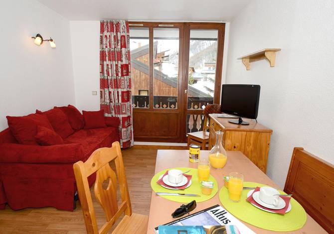 Studio cabine 4 personnes - Résidence Odalys Les Hauts du Rogoney - Val d’Isère Centre