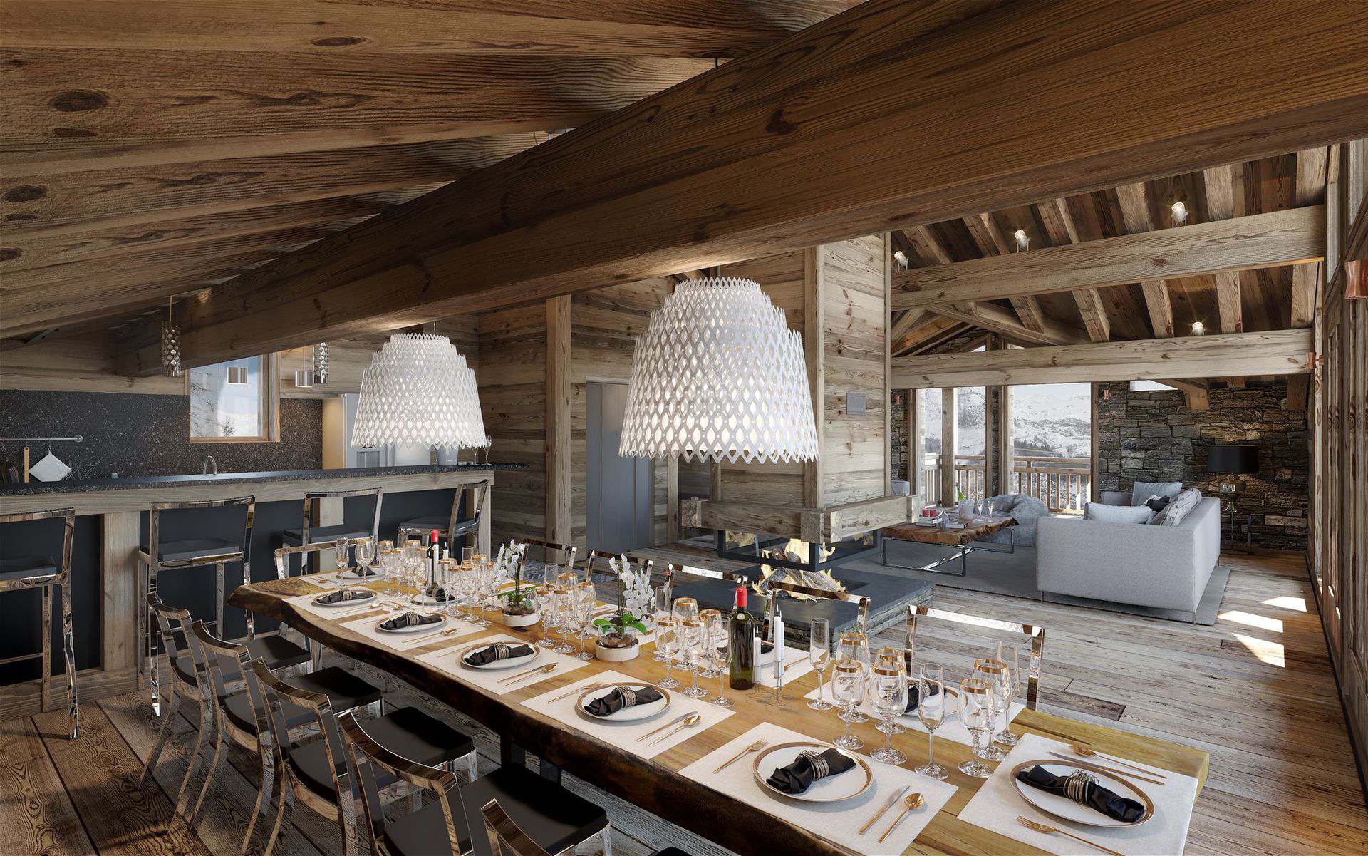 chalet 6 pièces 10 personnes - Chalet WHITE CRYSTAL - Saint Martin de Belleville