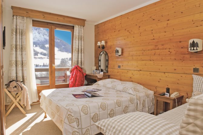 Chambre Double Mont Blanc - Hôtel Les Chalets du Prariand 3* - Megève