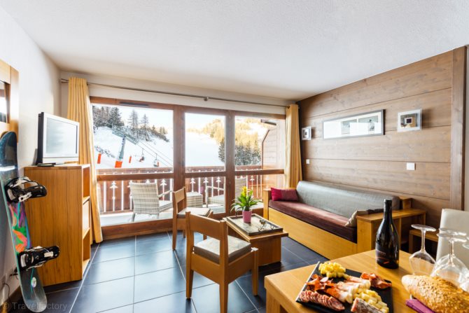 2 pièces alcôve ou duplex 5/6 personnes - travelski home premium - Résidence Les Chalets d'Edelweiss 4* - Plagne 1800