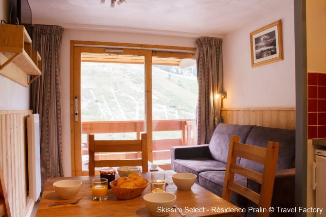 Studio coin montagne 4 personnes Pralin 1213 - Skissim Select - Résidence Pralin - Méribel Mottaret 1850