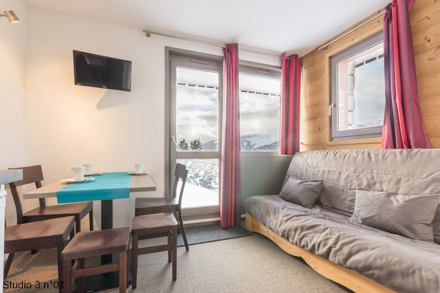 Studio 3 personnes n°01 - Skissim Select - Résidence Les Chalets du Planay. - Plagne Montalbert