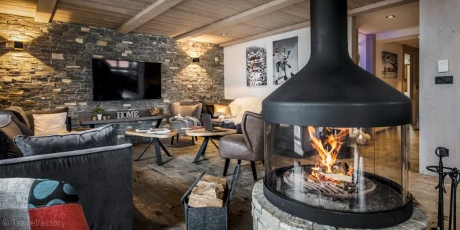Appartement 10 Personnes avec cheminée - Résidence Chalet Skadi 5* - Val d’Isère Centre