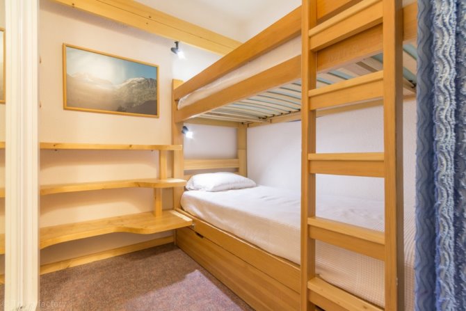 Studio cabine 4/5 personnes Vue Pistes Lunik 1607 - Skissim Classic - Résidence Lunik - Le Corbier