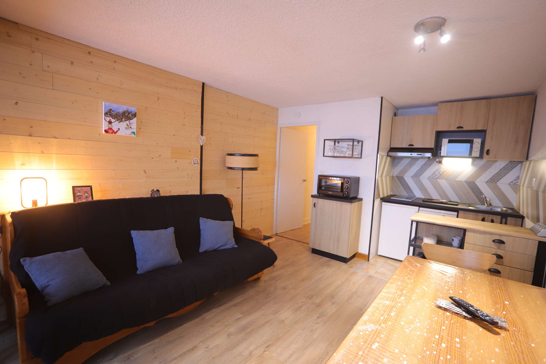 Studio cabine 4 personnes - Appartement Campanules AEO001-009 - Auris en Oisans