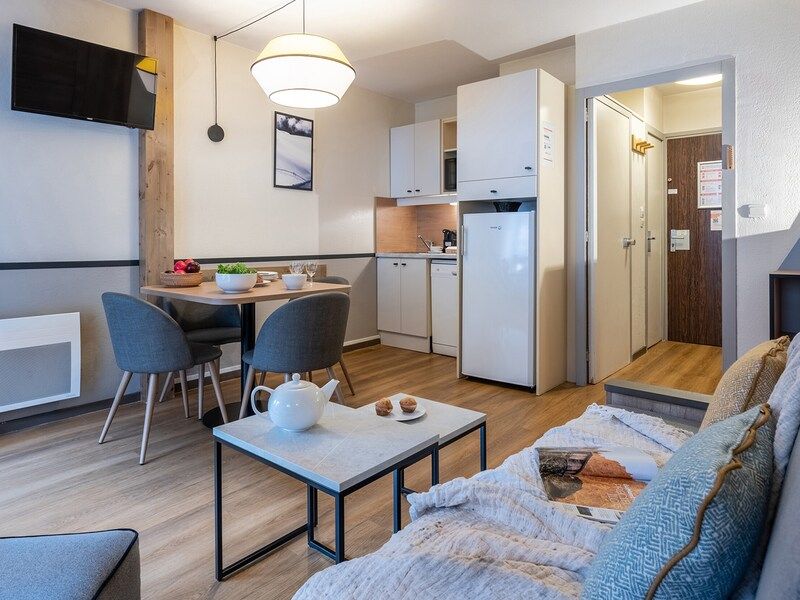 Appartement 8 personnes - 1 chambre + 1 coin nuit - Rivière - Rénové - Pierre & Vacances Résidence La Rivière - Chamonix Sud
