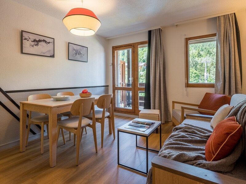 Appartement 6 personnes - 1 chambre + 1 coin nuit - Rénové - Pierre & Vacances Résidence Les Ravines - Méribel Centre 1600