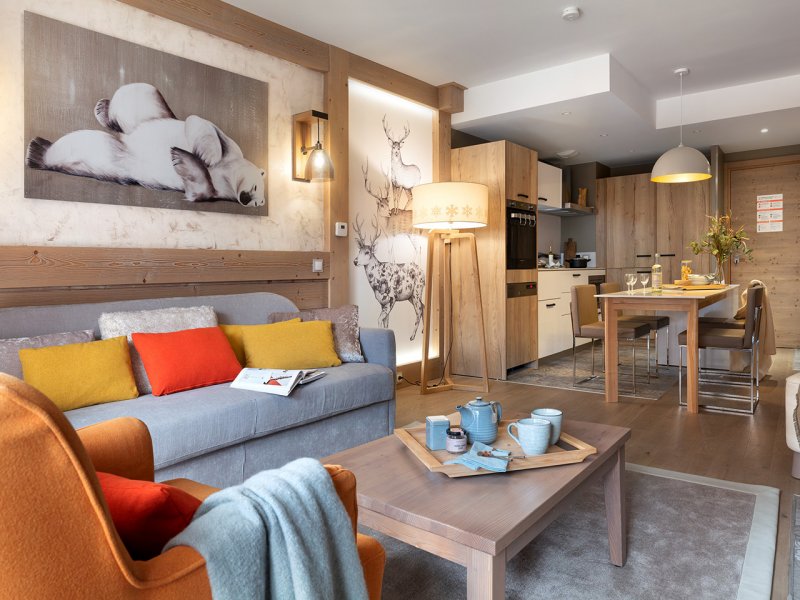 Appartement 6 personnes - 2 chambres - Cheminée - Sauna - Pierre & Vacances Résidence premium L'Hévana - Méribel Centre 1600