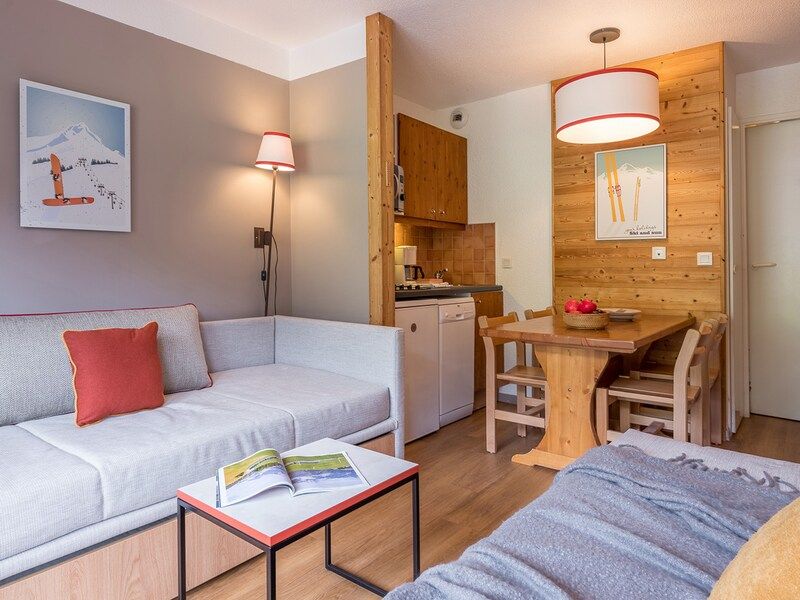Appartement 6 personnes - 1 chambre + 1 coin nuit - Rénové - Pierre & Vacances Résidence Les Sentiers du Tueda - Méribel Mottaret 1850