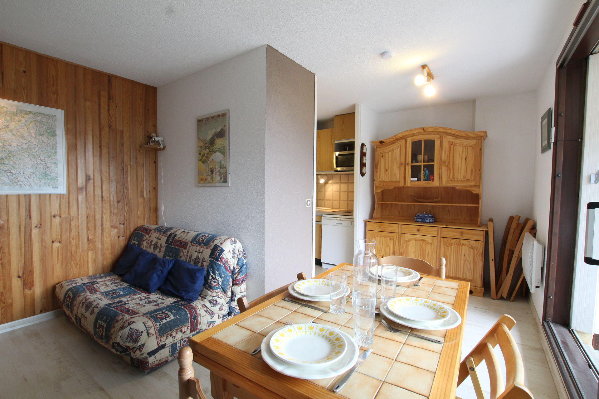 2 pièces 5 personnes Classique BUR122 - Appartements mas des cimes - Serre Chevalier 1200 - Briançon