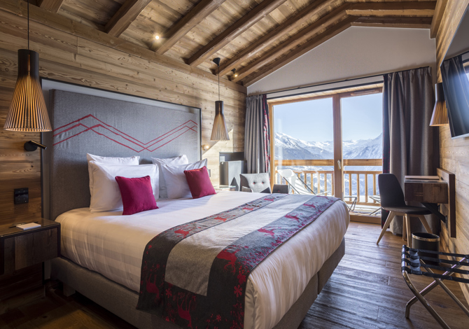 Chambre Supérieure 2 Personnes avec petit-déjeuner - Hôtel Alparena 4* - La Rosière