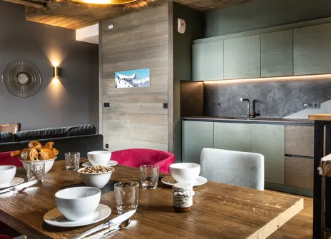 Appartement 4 Personnes avec cheminée - Résidence Chalet Izia 5* - Val d’Isère Le Châtelard