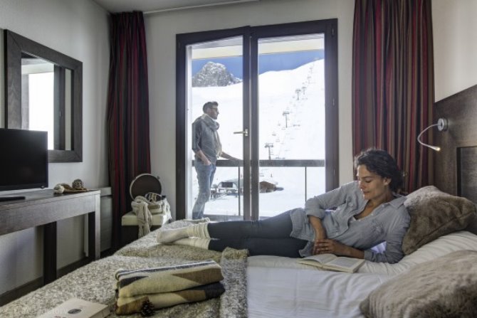 Chambre 4 personnes Privilège pension complète court-séjour - Hotel Tignes Le Diva - Tignes Val Claret