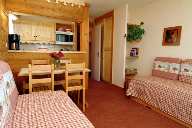 Studio 4 personnes - Les résidences Le Beauregard et La Duit 3* OPN LECLERC - Doucy