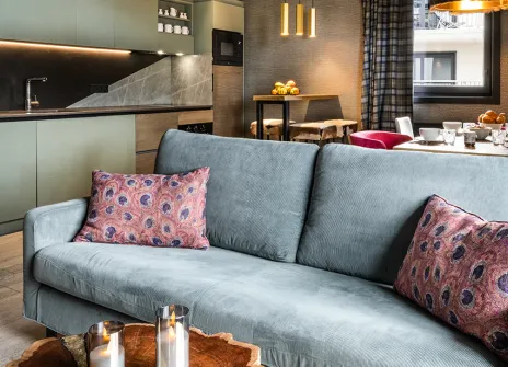 Appartement 4 Personnes avec cheminée - Court séjour - Résidence Chalet Izia 5* - Val d’Isère Le Châtelard