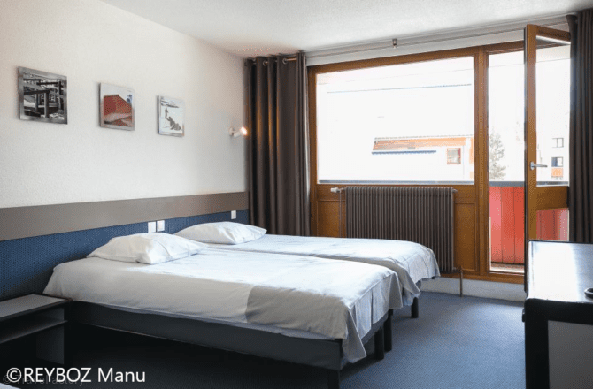 Chambre 2 personnes Confort demi-pension court-séjour - Hotel Les 2 Alpes L’Orée des Pistes - Les Deux Alpes Centre