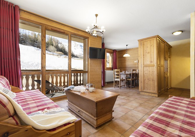 3 Pièces cabine 5/7 personnes Famille - Résidence Les Balcons de Val Cenis Village 4* - Val Cenis Lanslevillard