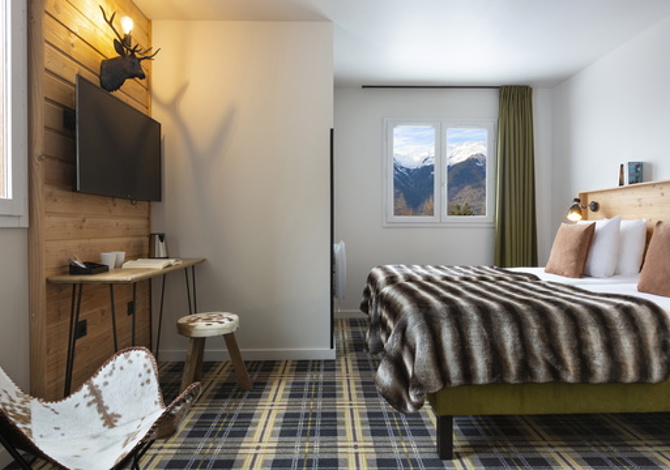 Chambre Confort 2 Personnes (lits simples) avec petit-déjeuner - SOWELL Family Hôtel La Lauzière 3* - Plagne Montalbert