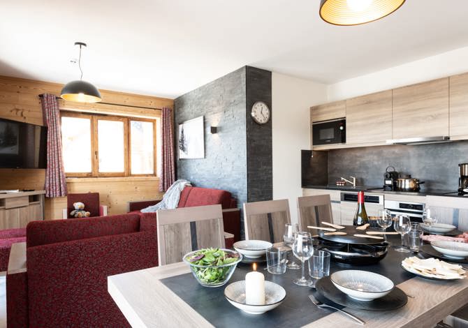 4 Pièces 8 personnes - Résidence CGH White Pearl Lodge & Spa 5* - Plagne Soleil