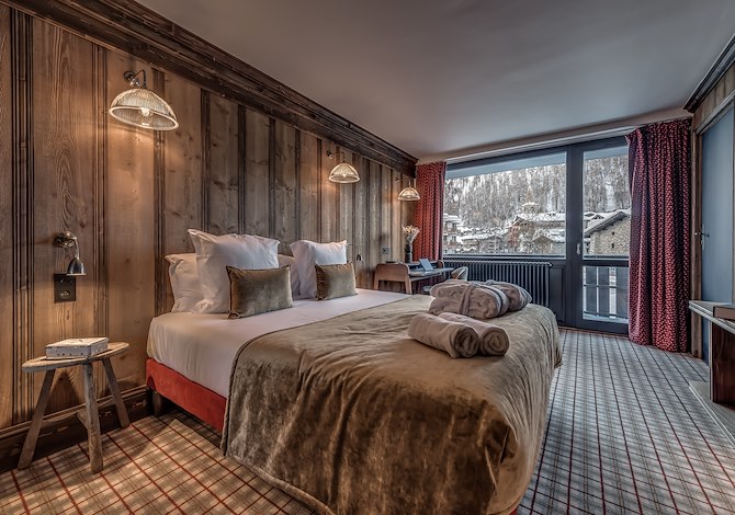 Chambre Confort double ou twin Petit déjeuner - Hôtel Le Val d'Isère 3* - Val d’Isère Centre
