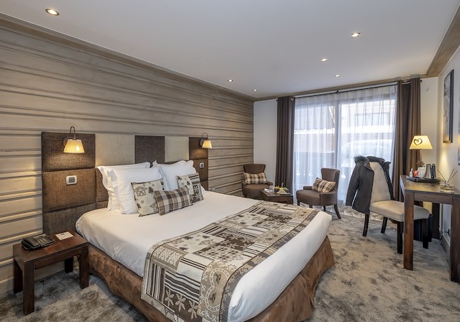 Chambre 2 personnes Supérieure Petit déjeuner - Hôtel La Chaudanne 4* - Méribel Centre 1600